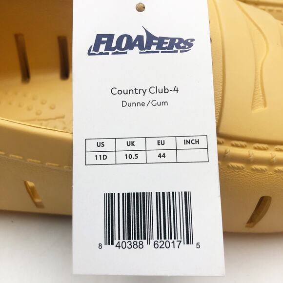 Floafers Mens Country Club Driver 2.0 Loafer Size 11 Yellow Dunne Gum NWT main image 7